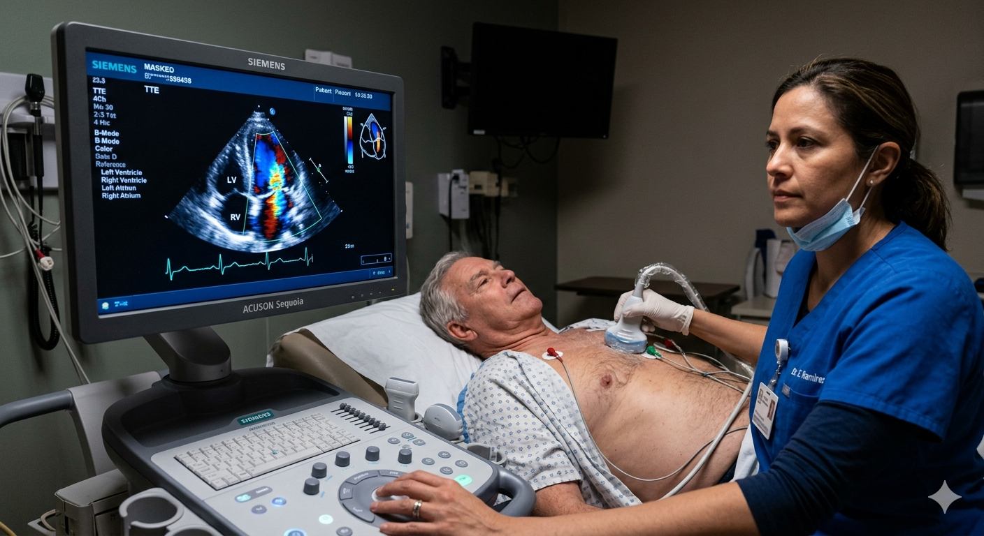 Realización de Ecocardiografía Doppler Color